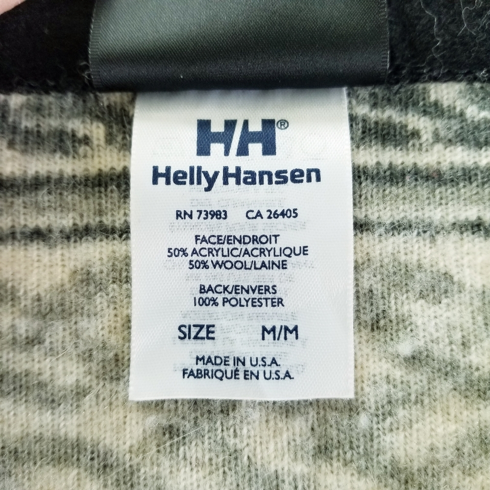 Helly Hansen Gray Patterned Wool Blend Fleece Ful… - image 4